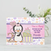 Penguin Cutie - Meisje Tweede Kaart (Staand voorkant)