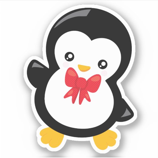 Penguin Cutie Sticker (Voorkant)