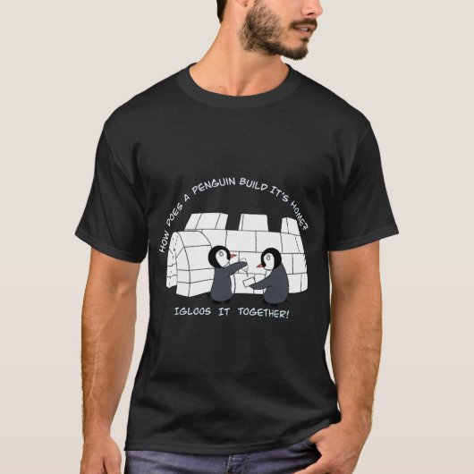 Penguin Dad Joke T-shirt (Voorkant)