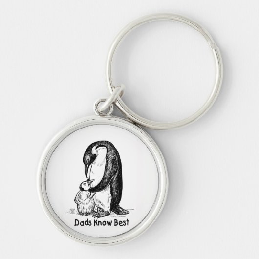 Penguin Dad Sleutelhanger (Voorkant)