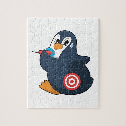 Penguin Darts Dart Dartboard Legpuzzel (Verticaal)