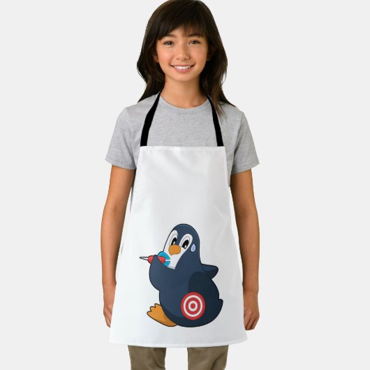 Penguin Darts Dart Dartboard Schort (Insitu)