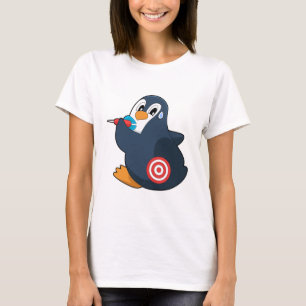 Penguin Darts Dart Dartboard T-shirt