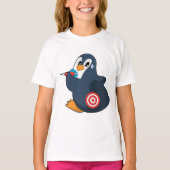 Penguin Darts Dart Dartboard T-shirt (Voorkant)