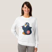 Penguin Darts Dart Dartboard T-shirt (Voorkant volledig)