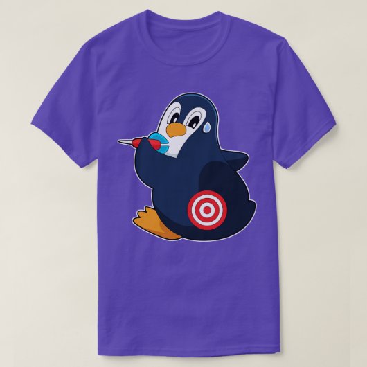 Penguin Darts Dart Dartboard T-shirt (Design voorkant)