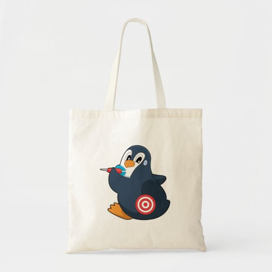 Penguin Darts Dart Dartboard Tote Bag (Voorkant)