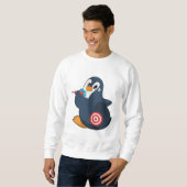 Penguin Darts Dart Dartboard Trui (Voorkant volledig)