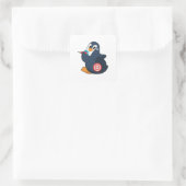 Penguin Darts Dart Dartboard Vierkante Sticker (Tas)