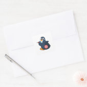 Penguin Darts Dart Dartboard Vierkante Sticker (Envelop)