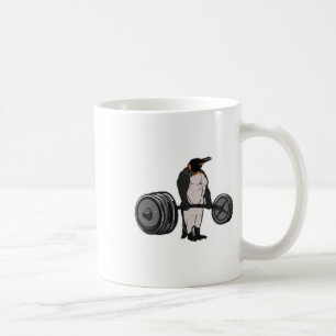 Penguin Deadlift Gym Gewichtheffen Powerlifting Koffiemok