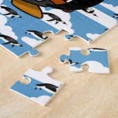 Penguin Decorative Jigzaag Puzzle Legpuzzel (Zijkant)