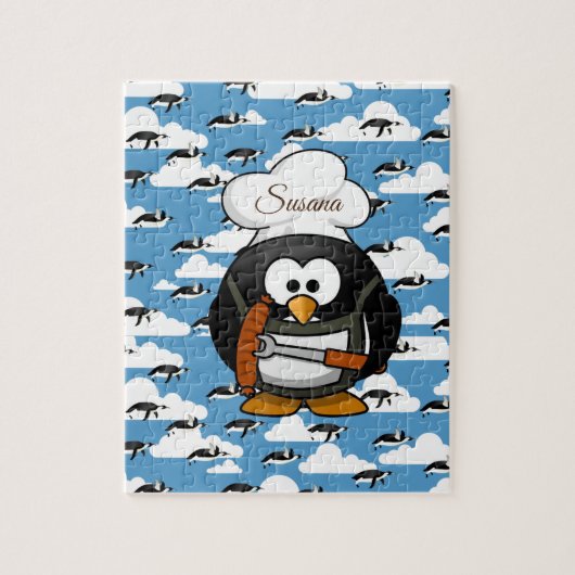 Penguin Decorative Jigzaag Puzzle Legpuzzel (Verticaal)