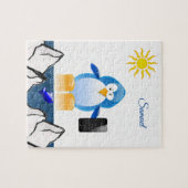 Penguin Decorative Jigzaag Puzzle Legpuzzel (Horizontaal)