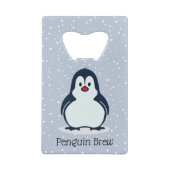 Penguin Design Bottle Open Creditkaart Flessenopener (Achterkant)