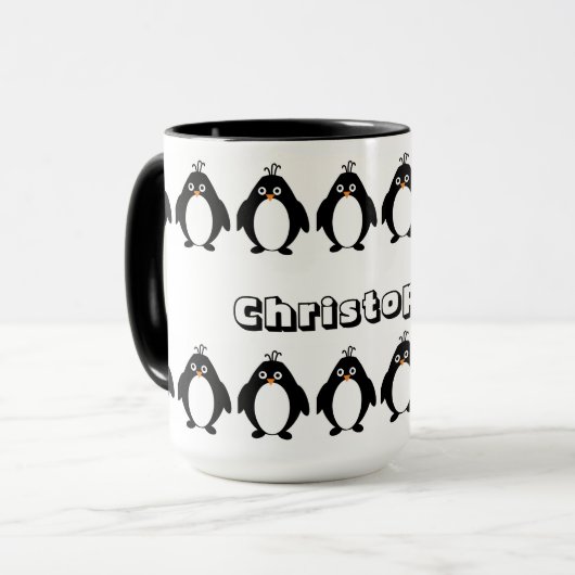 Penguin Design Mok (Voorkant links)