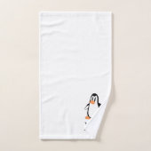 Penguin Design Monogrammed Bad Handdoek (Handdoek)