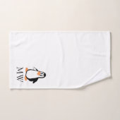 Penguin Design Monogrammed Bad Handdoek (Handdoek)