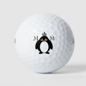 Penguin Design Monogrammed Golfballen (Voorkant)