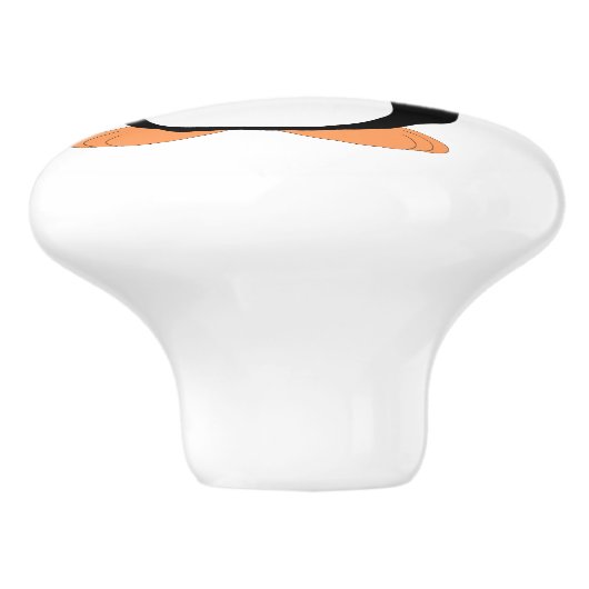 Penguin Design Personalised Keramische Knop (Zijkant)