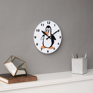 Penguin Design Ronde Klok