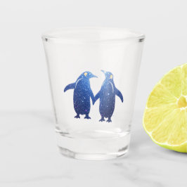 Penguin design shot glass glas