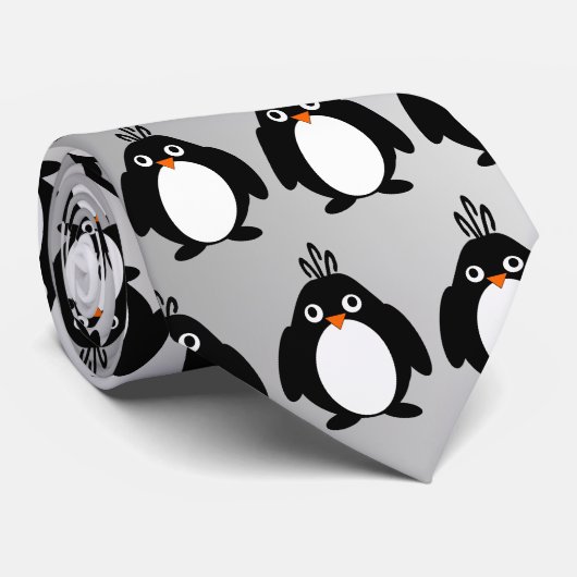 Penguin Design Stropdas (Opgerold)
