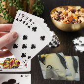 Penguin die naar Chick kijkt Pokerkaarten (Insitu)