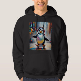 Penguin Digitale Kunst Schilderen Cool Hoodie
