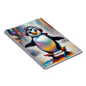 Penguin Digitale Kunst Schilderen Cool Notitieboek (Rechterzijde)