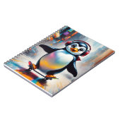 Penguin Digitale Kunst Schilderen Cool Notitieboek (Linkerzijde)