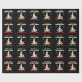 Penguin Dit is mijn kerstpajama-Shirt Cadeaupapier (Vlak)