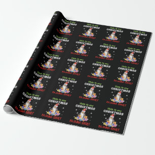 Penguin Dit is mijn kerstpajama-Shirt Cadeaupapier