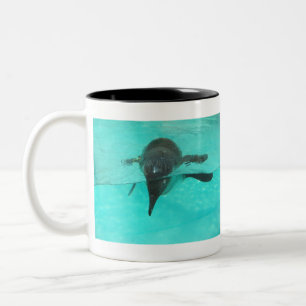 Penguin Diving Tweekleurige Koffiemok