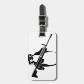 Penguin_DONE_For_Zazzle.png Bagagelabel (Voorkant verticaal)