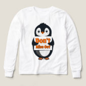 Penguin Don't Miss Out Throw Pillow (Voorkant)