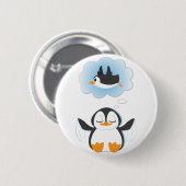Penguin Dreams Ronde Button 5,7 Cm (Voorkant /achterkant)