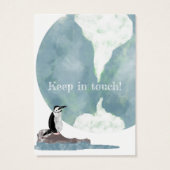 Penguin Earth Nieuw Adres Invoegen Visitekaartje (Achterkant)