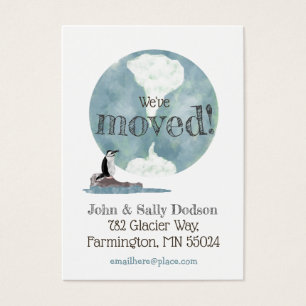 Penguin Earth Nieuw Adres Invoegen Visitekaartje