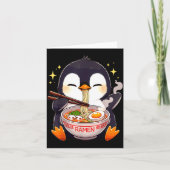 Penguin Eating Ramen Kaart (Voorkant)
