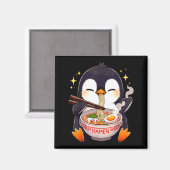 Penguin Eating Ramen Magneet (Voorkant / Achterkant)