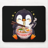 Penguin Eating Ramen  Muismat (Voorkant)