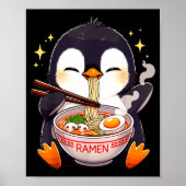 Penguin Eating Ramen  Poster (Voorkant)