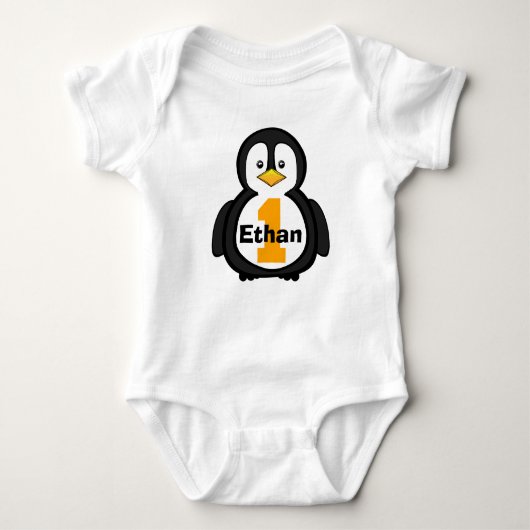 Penguin eerste verjaardag Shirt (Voorkant)
