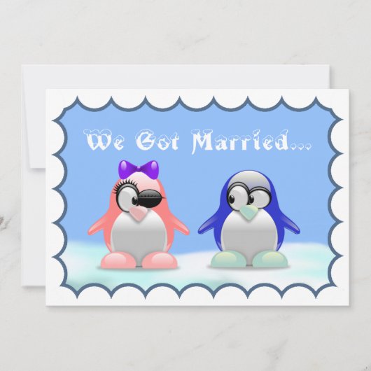 Penguin Elopement / Aankondiging van ontvangst (Voorkant)