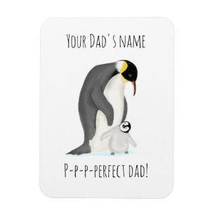 Penguin en chick 'perfecte vader' magnet magneet