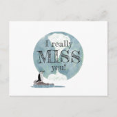 Penguin en Earth Day Miss You Teacher Briefkaart (Voorkant)