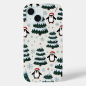 Penguin en kerstboom iPhone / iPad case (Achterkant)