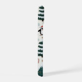 Penguin en kerstboom iPhone / iPad case iPhone 15 Case (Rechterkant)