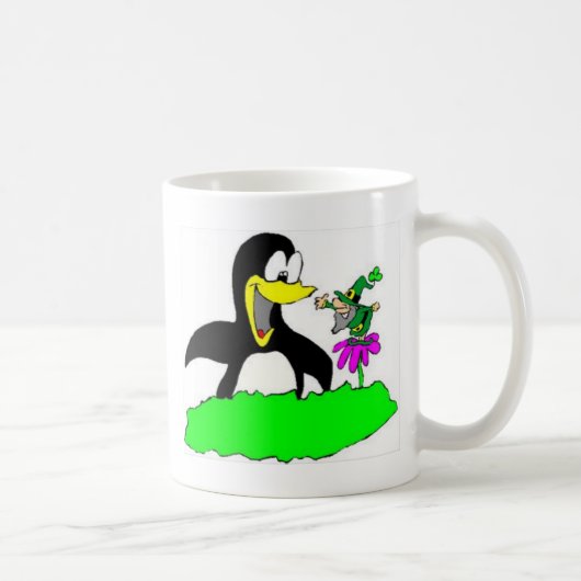 Penguin en Leprechaun Koffiemok (Rechts)